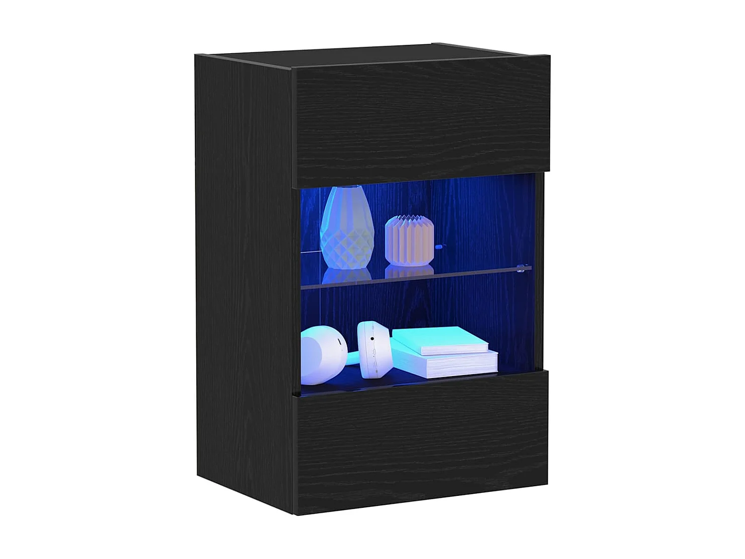 Meuble TV 2 pcs Noir 40 x 30 x 60,5 cm Bois d'ingénierie