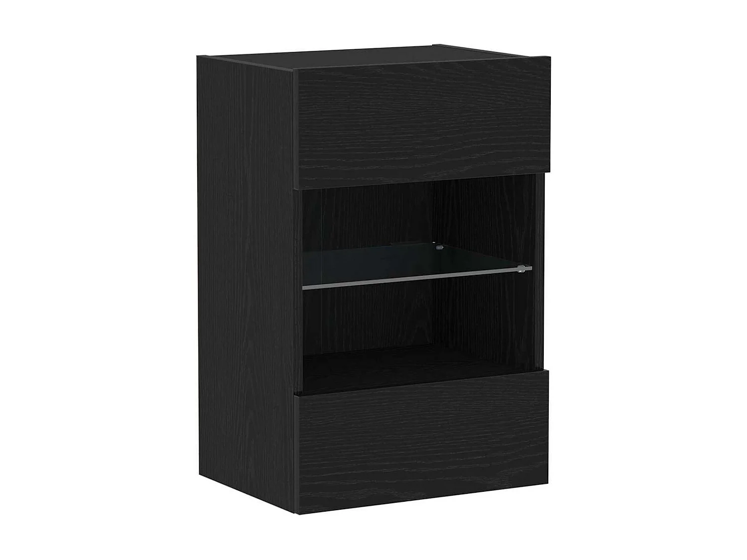 Meuble TV 2 pcs Noir 40 x 30 x 60,5 cm Bois d'ingénierie