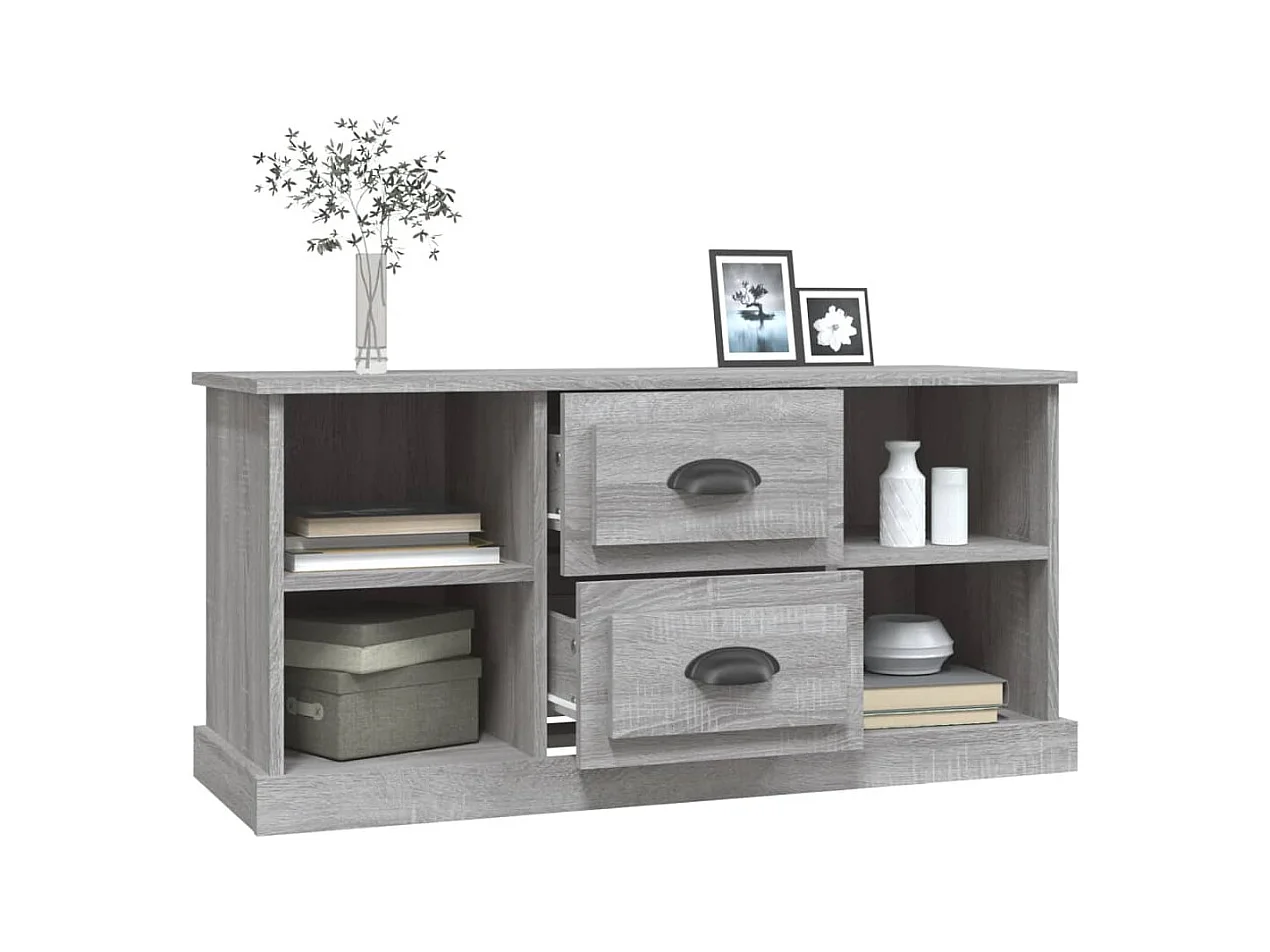 Sonoma Grey TV-meubel 99,5x35,5x48 cm bewerkt hout