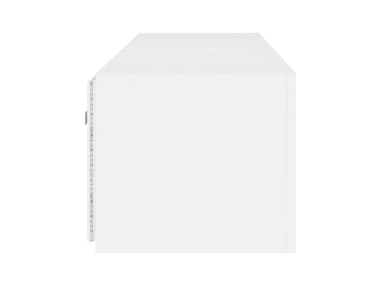 Wandmeubels met LED-verlichting 2 stuks wit 80x35x31 cm