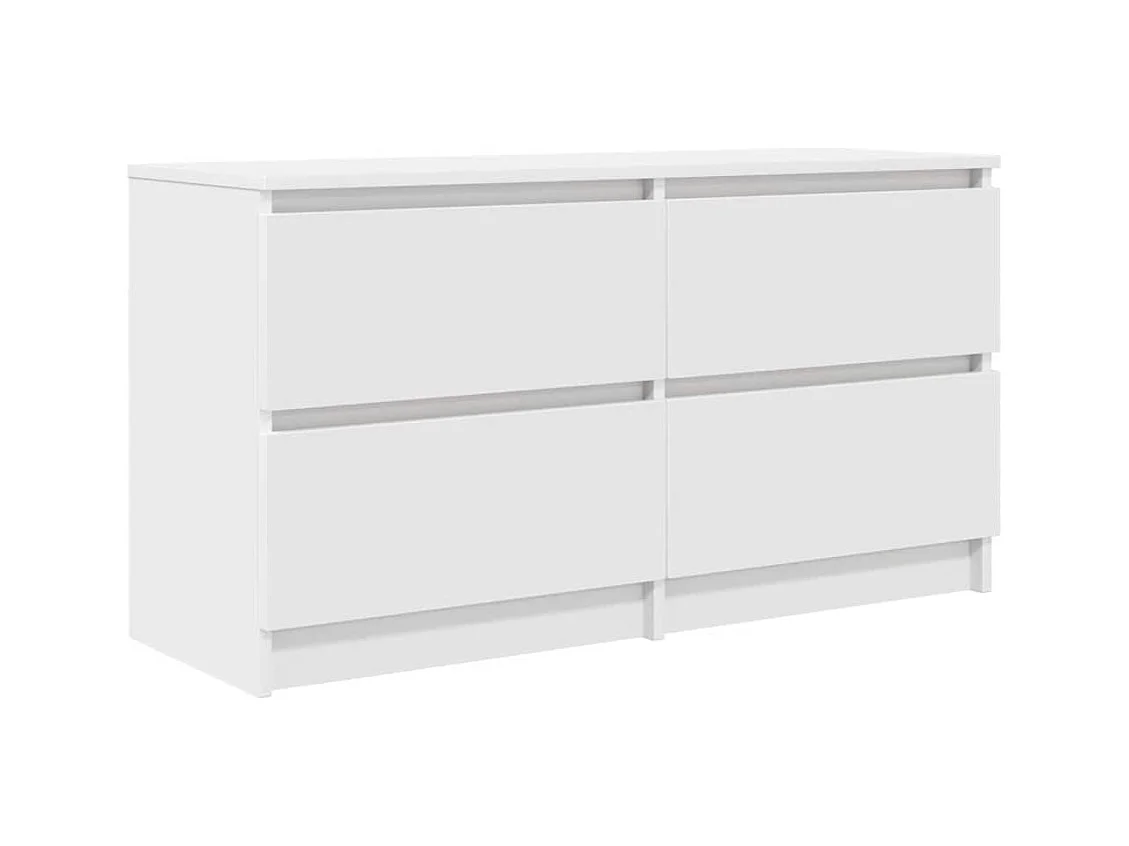 Meuble TV blanc 100x35x54 cm bois d'ingénierie