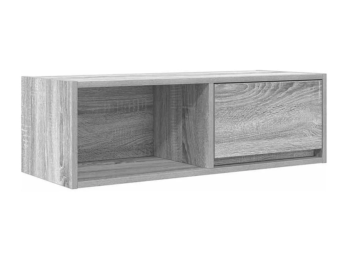 TV-kast 2 stuks Sonoma grijs 80x31x25,5 cm bewerkt hout