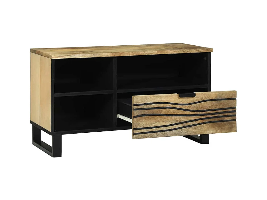 Armoire de rangement pour médias Marron 80 x 33.5 x 46 cm