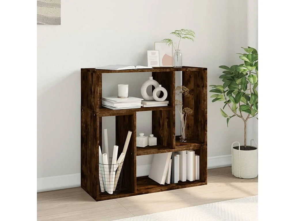 Meubles TV 2 pcs chêne fumé 75x30x50 cm bois d'ingénierie