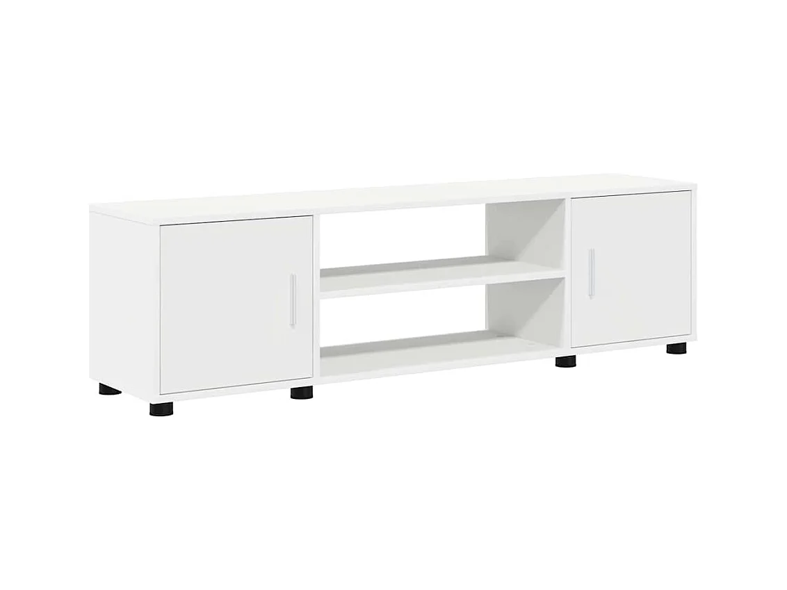Ensemble de meuble TV 4 pièces 4 pcs Blanc Bois d'ingénierie