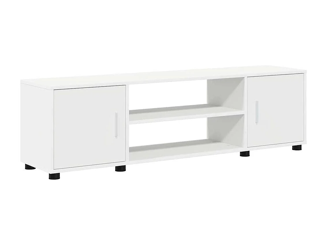 Ensemble de meuble TV 4 pièces 4 pcs Blanc Bois d'ingénierie