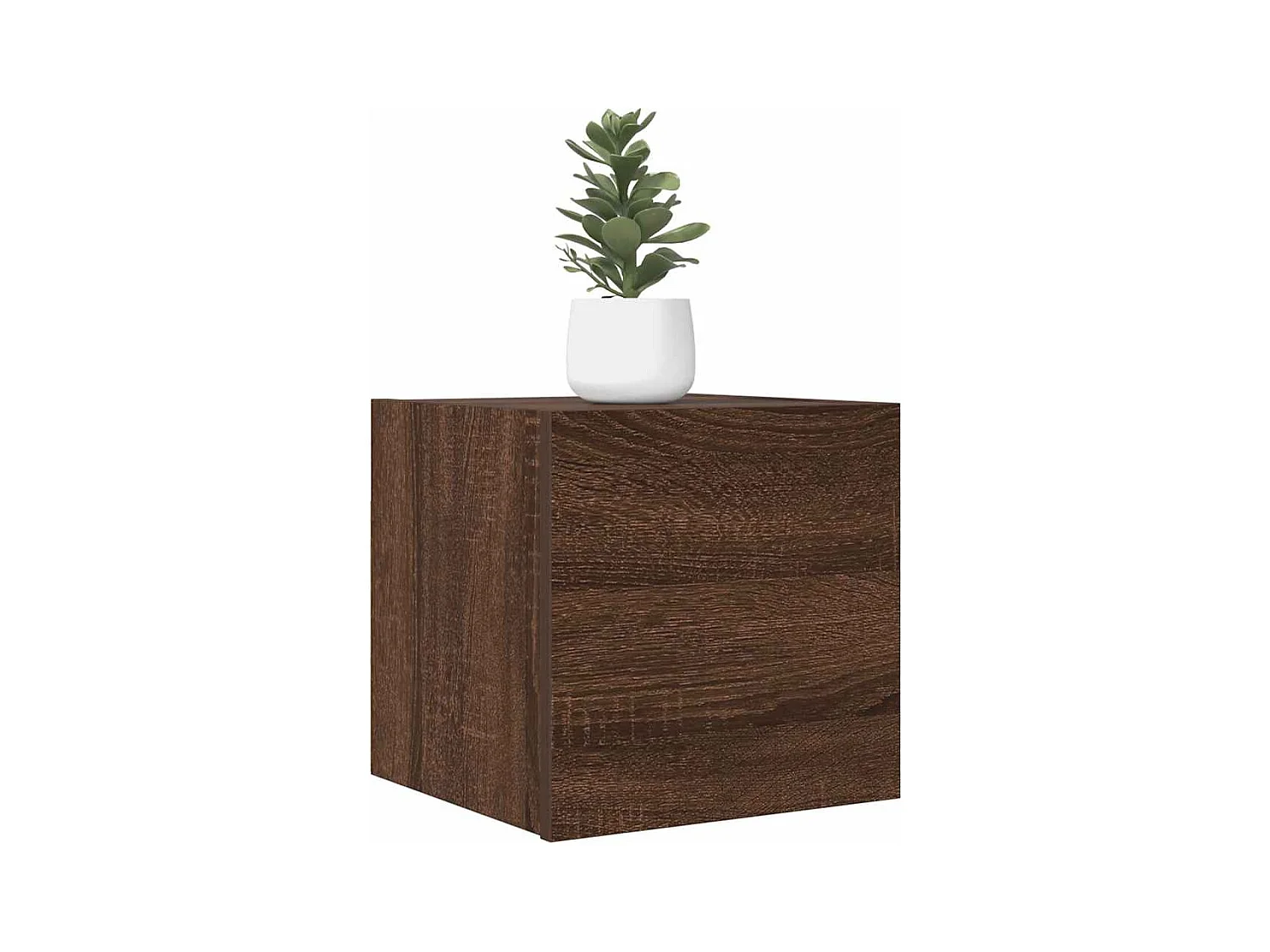 2-delige wandmeubels voor tv, bruin eiken, 30,5x30x30 cm