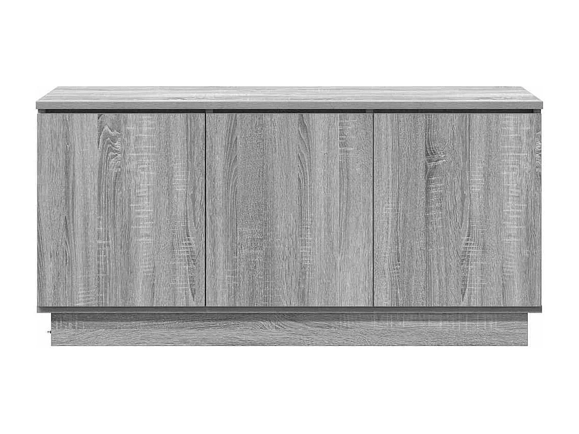 Sonoma grijs tv-meubel met led 100 x 38 x 49 cm