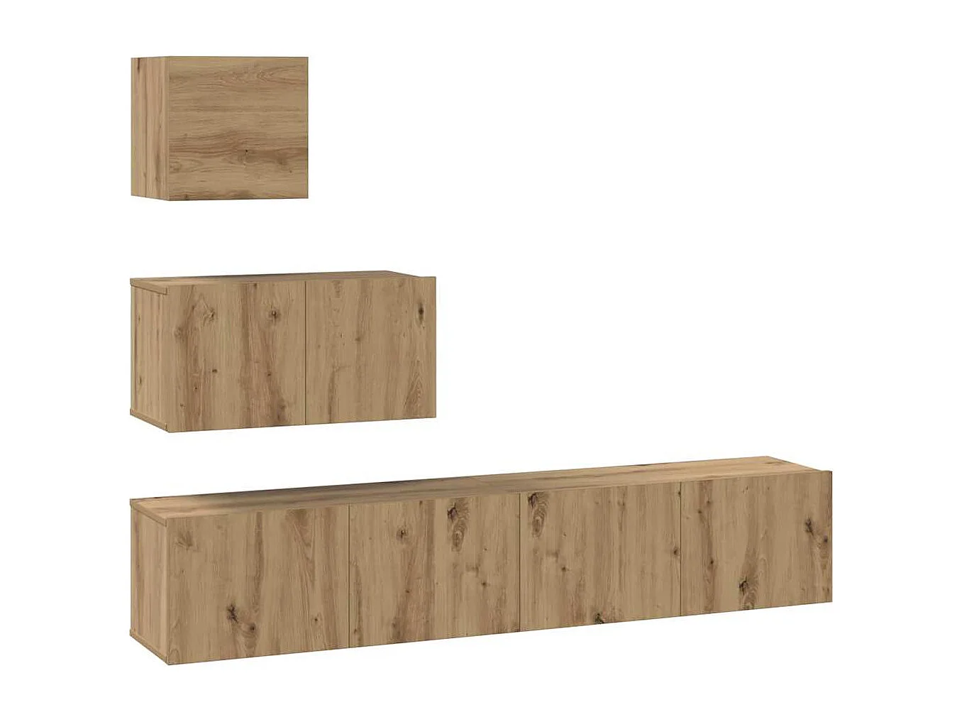 Ensemble meuble TV 4 pcs chêne artisanal 80 x 30 x 30 cm