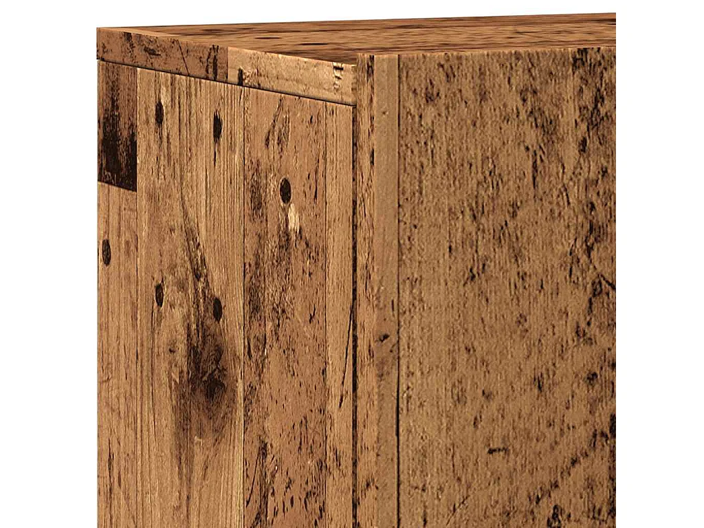 2-delige wandmeubels voor tv, oud hout, 60x30x41 cm