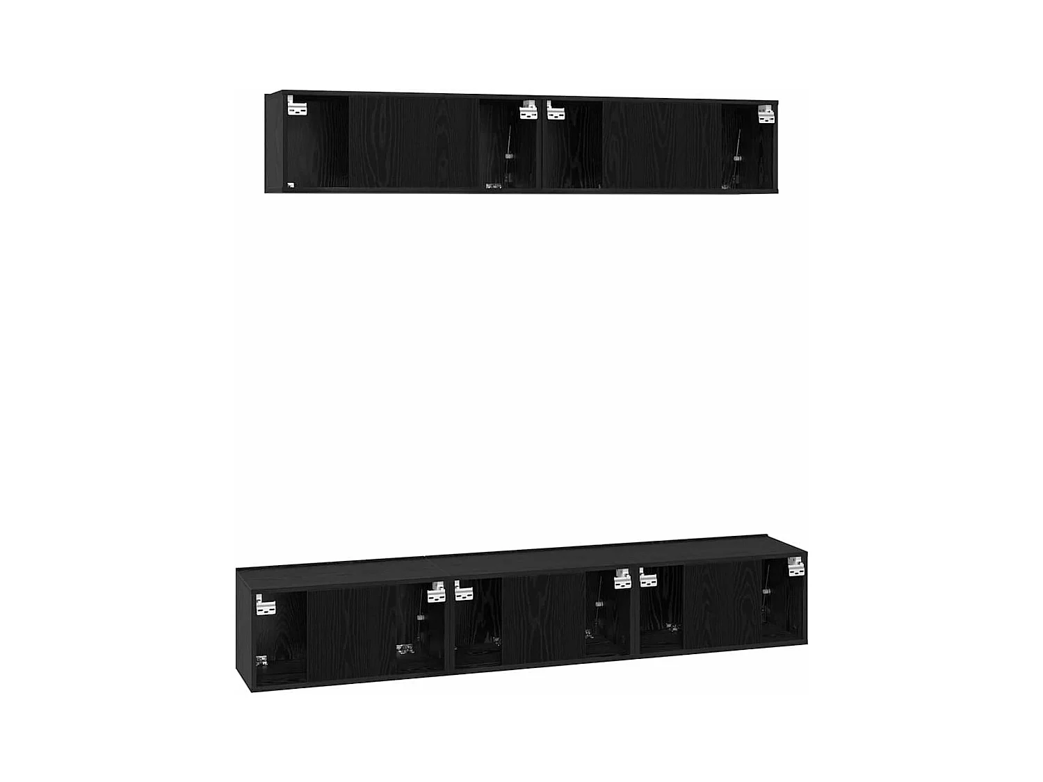 Ensemble meuble TV 5 pcs Chêne noir 100 x 30 x 30 cm