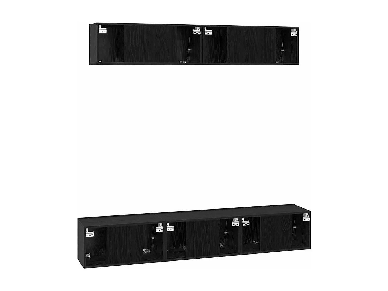 Ensemble meuble TV 5 pcs Chêne noir 100 x 30 x 30 cm