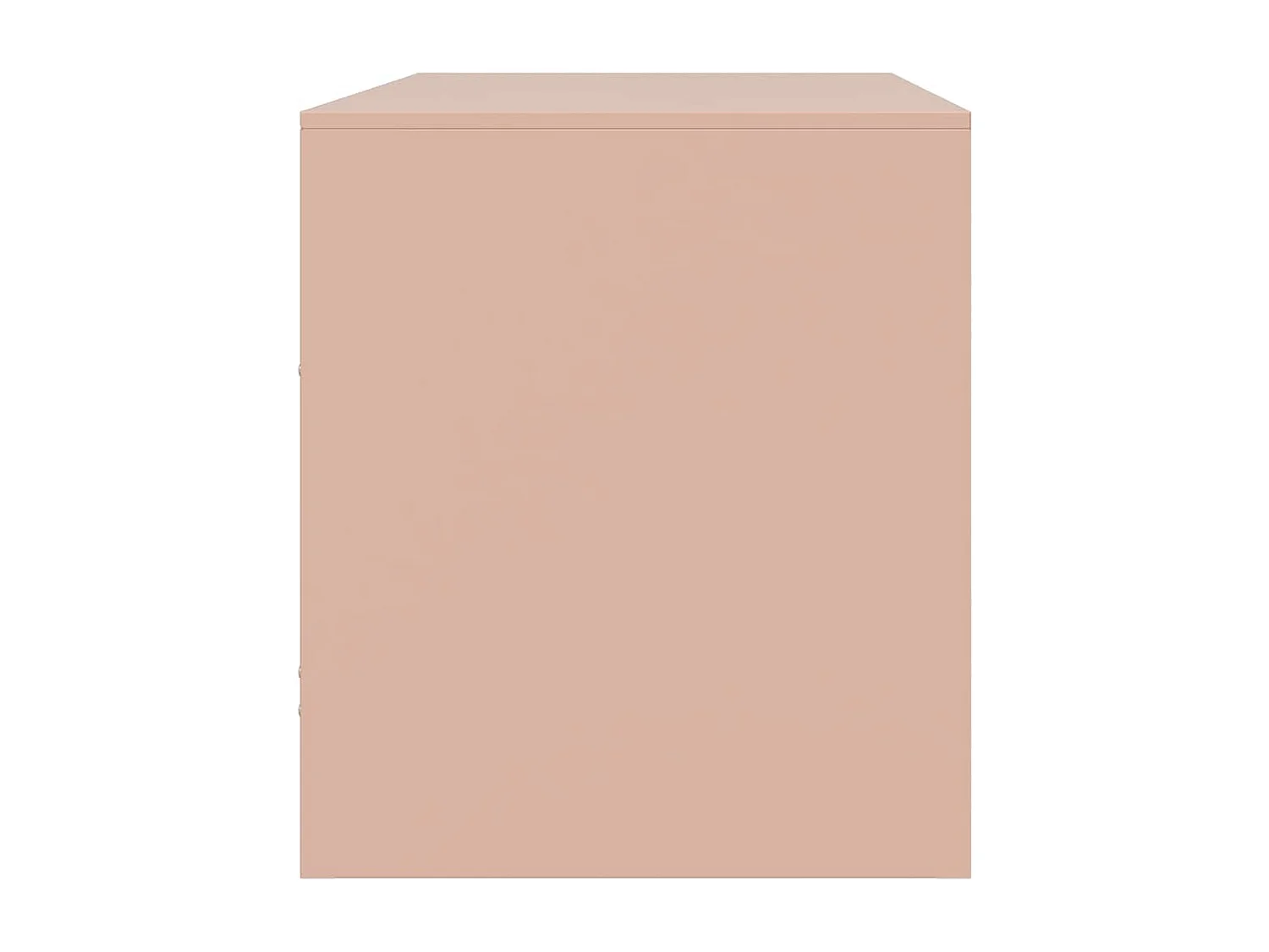 Mobile TV 2 pezzi rosa 67x39x44 cm acciaio