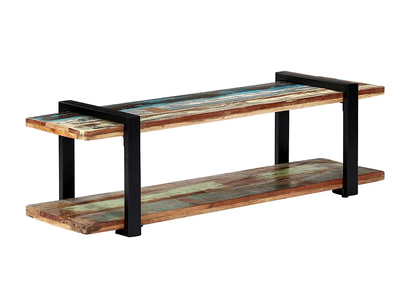 TV-meubel 130x40x40 cm Massief gerecycled hout