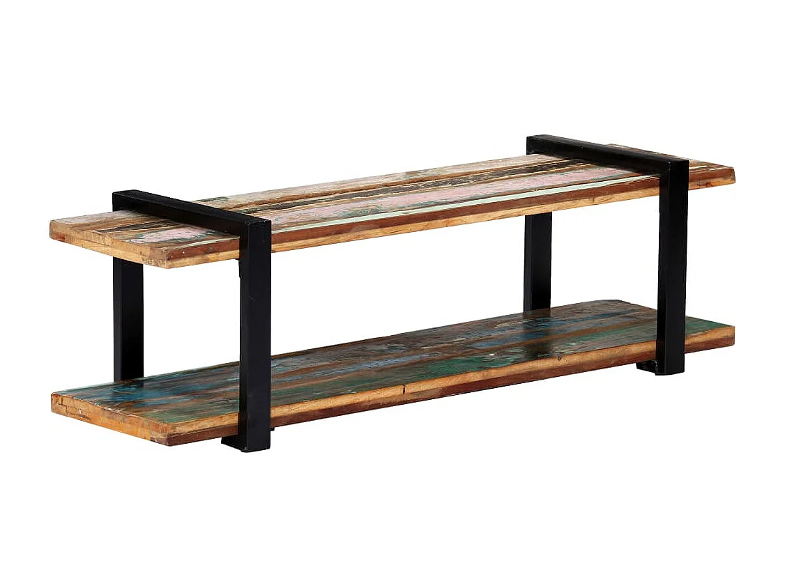 TV-meubel 130x40x40 cm Massief gerecycled hout