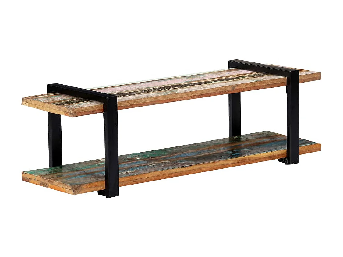 Mobile TV 130x40x40 cm Legno massello di recupero