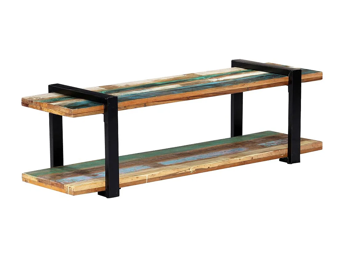 Mobile TV 130x40x40 cm Legno massello di recupero