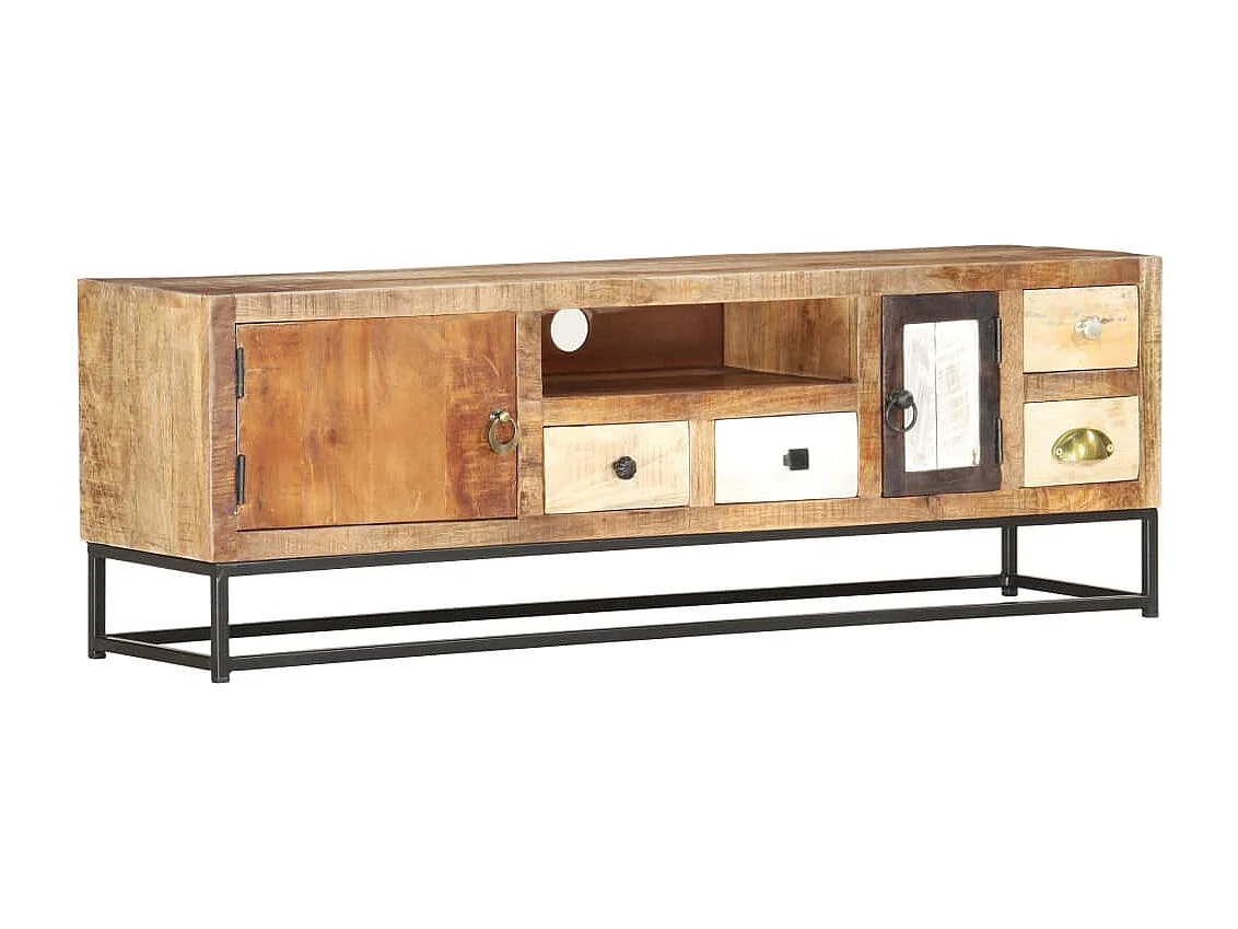 Meuble TV 120 x 30 x 40 cm Bois de récupération massif