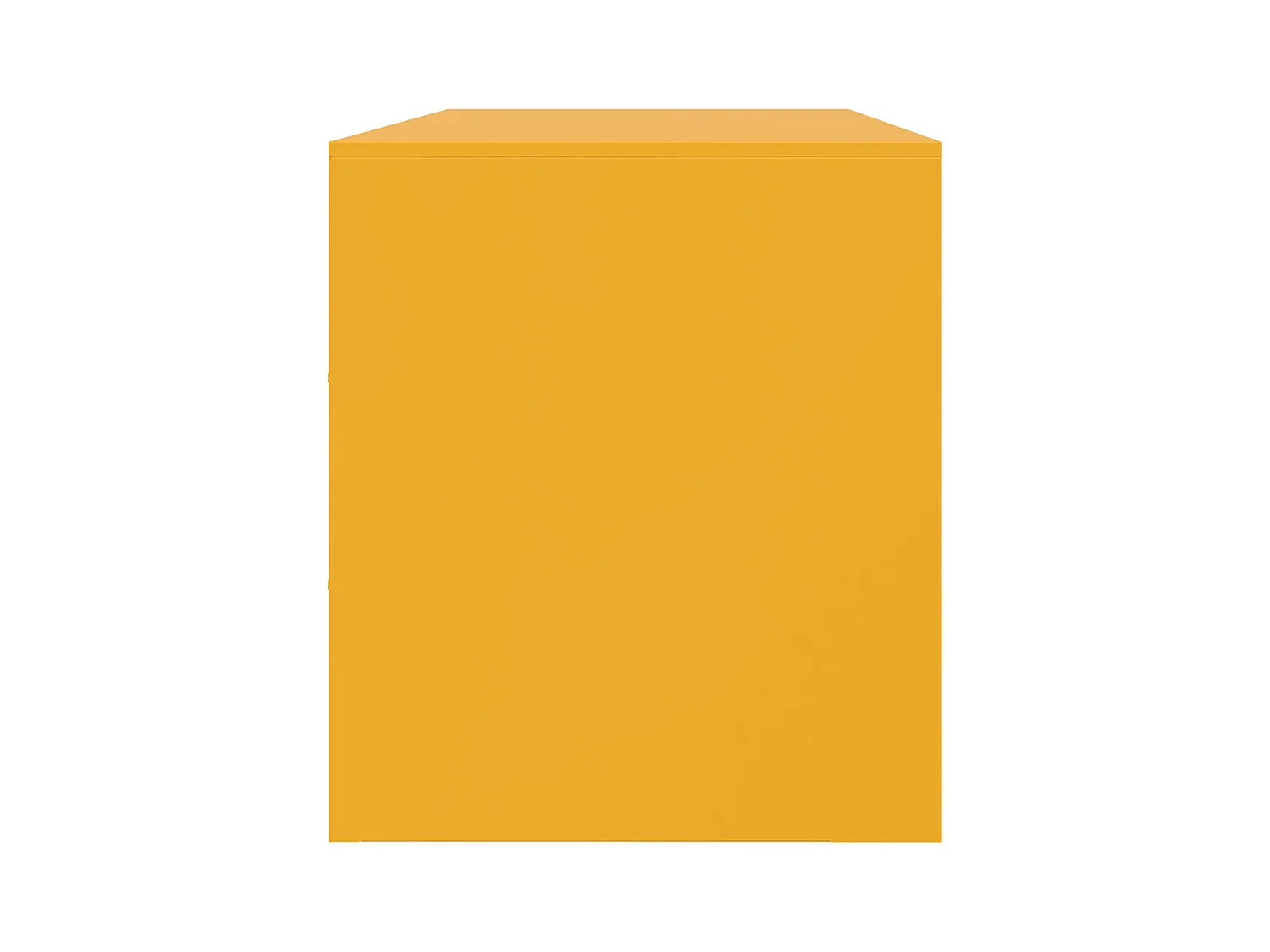 Mueble de TV amarillo mostaza 99x39x44 cm acero