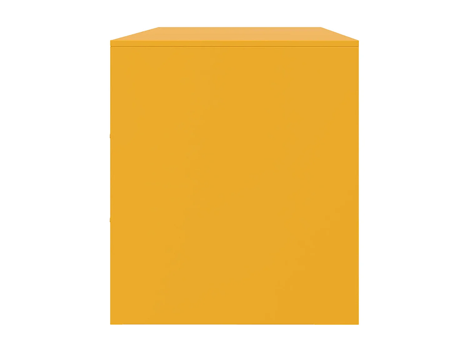 Mueble de TV amarillo mostaza 99x39x44 cm acero