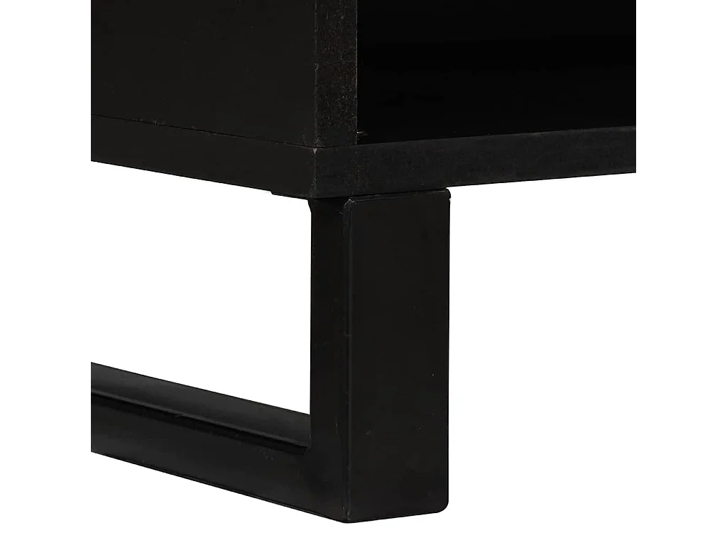 Meuble TV Marron 80 x 33 x 46 cm bois de manguier massif