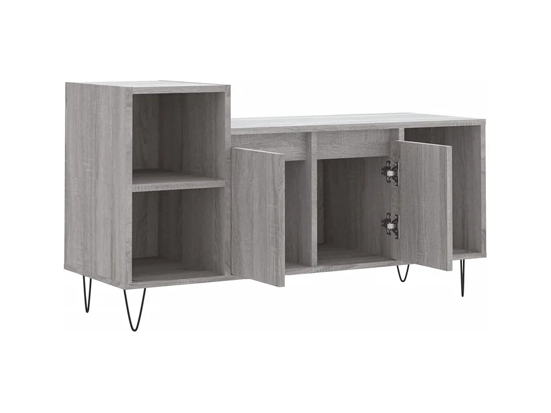 Meuble TV Sonoma gris 100x35x55 cm Bois d'ingénierie