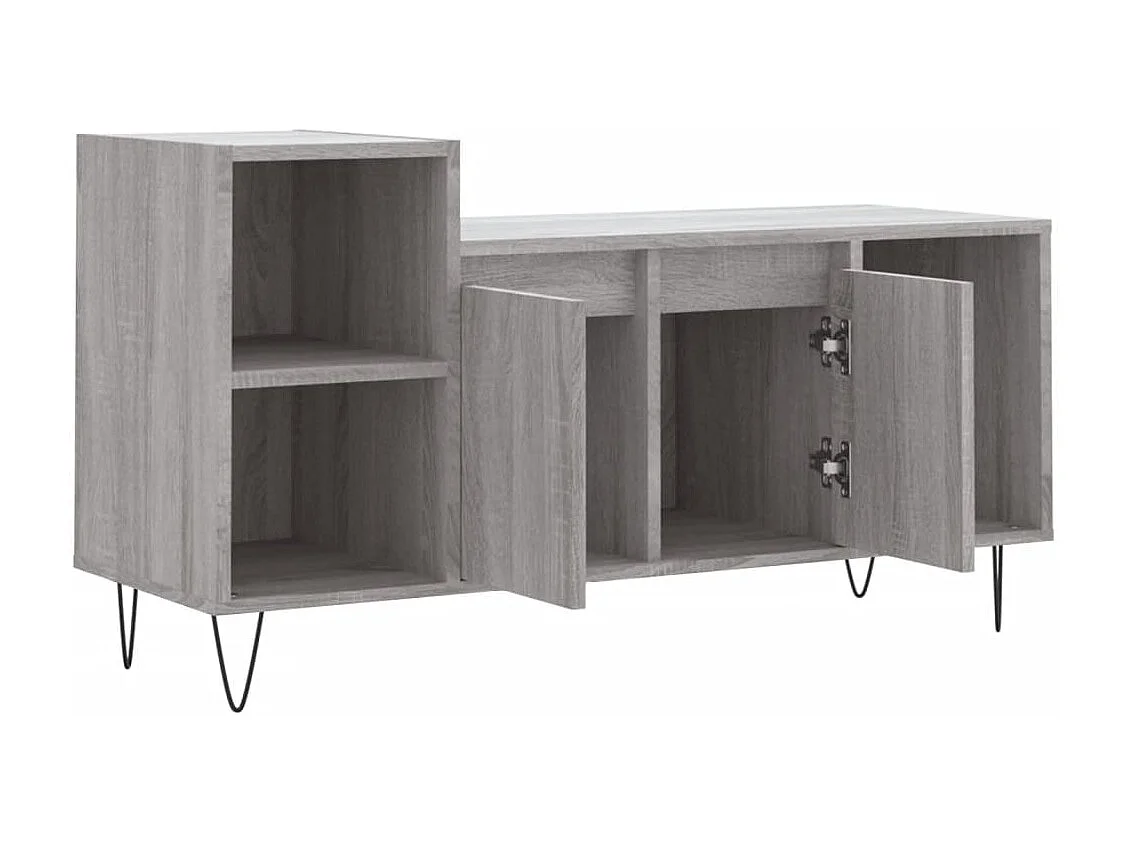 Meuble TV Sonoma gris 100x35x55 cm Bois d'ingénierie