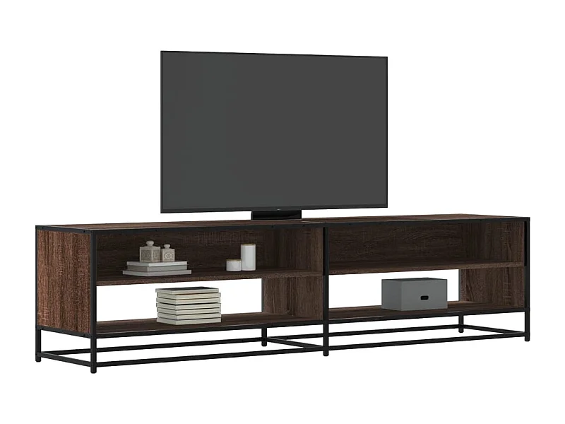 Mobile TV in rovere marrone 180,5x40x46 cm in legno ingegnerizzato
