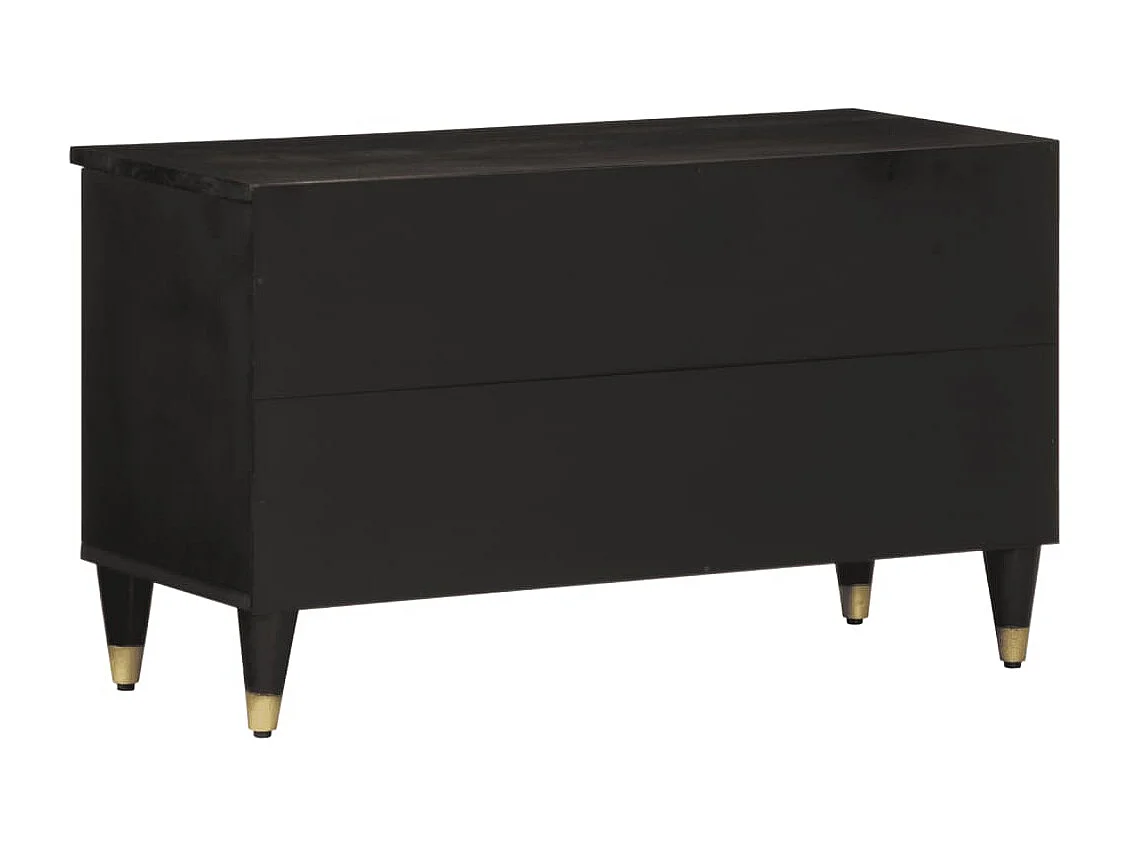 Mueble de TV 80x33x46 cm madera maciza de mango