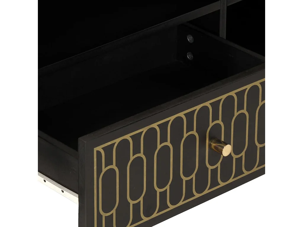 Mueble de TV 80x33x46 cm madera maciza de mango