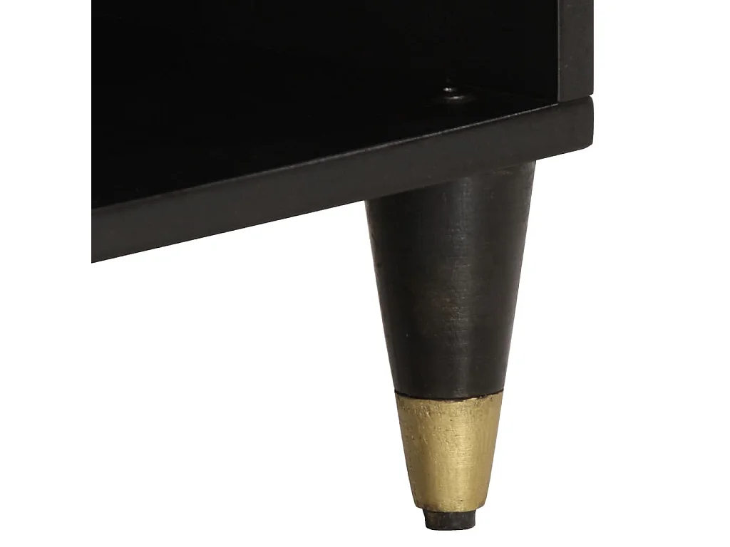 Mueble de TV 80x33x46 cm madera maciza de mango