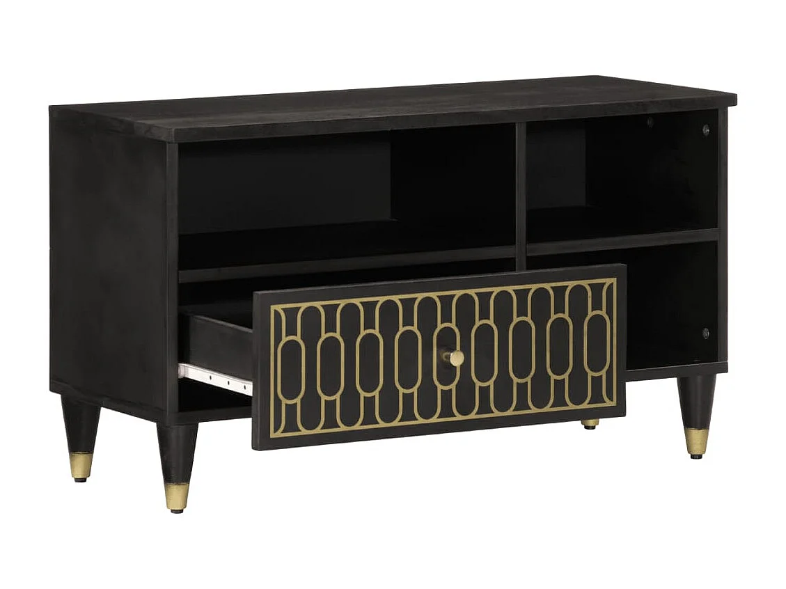 Mobile TV 80x33x46 cm in legno massello di mango