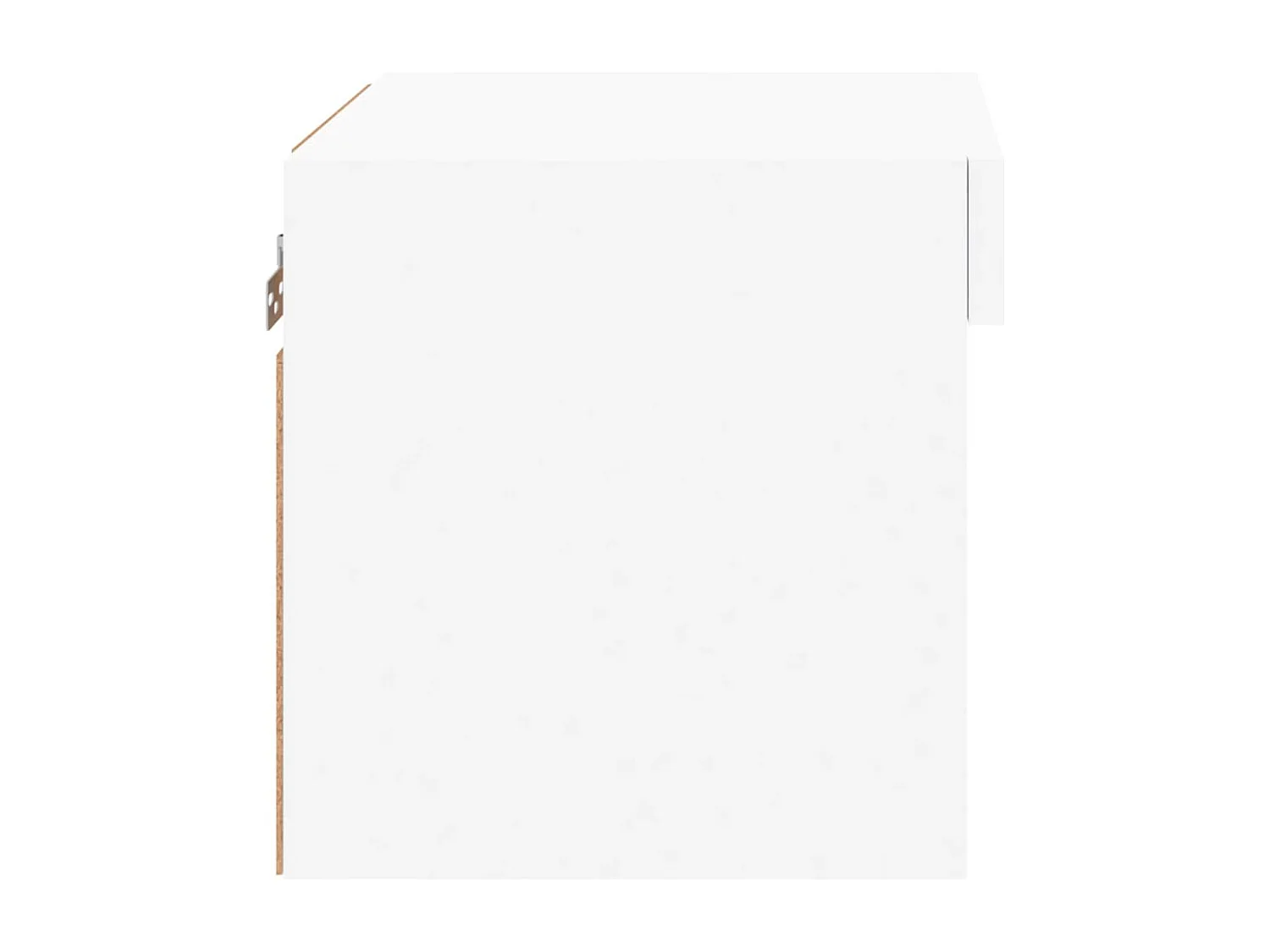 Mesitas de noche de pared con luces LED 2 piezas blancas