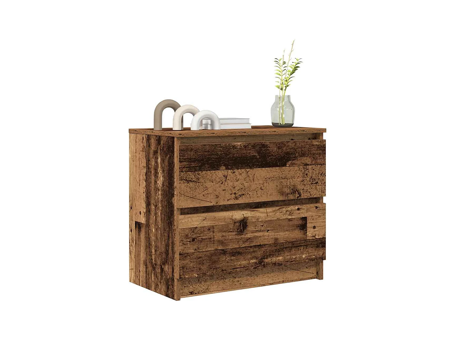 TV-kast oud hout 60x35x54 cm bewerkt hout
