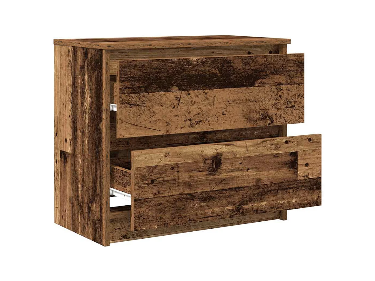 TV-kast oud hout 60x35x54 cm bewerkt hout