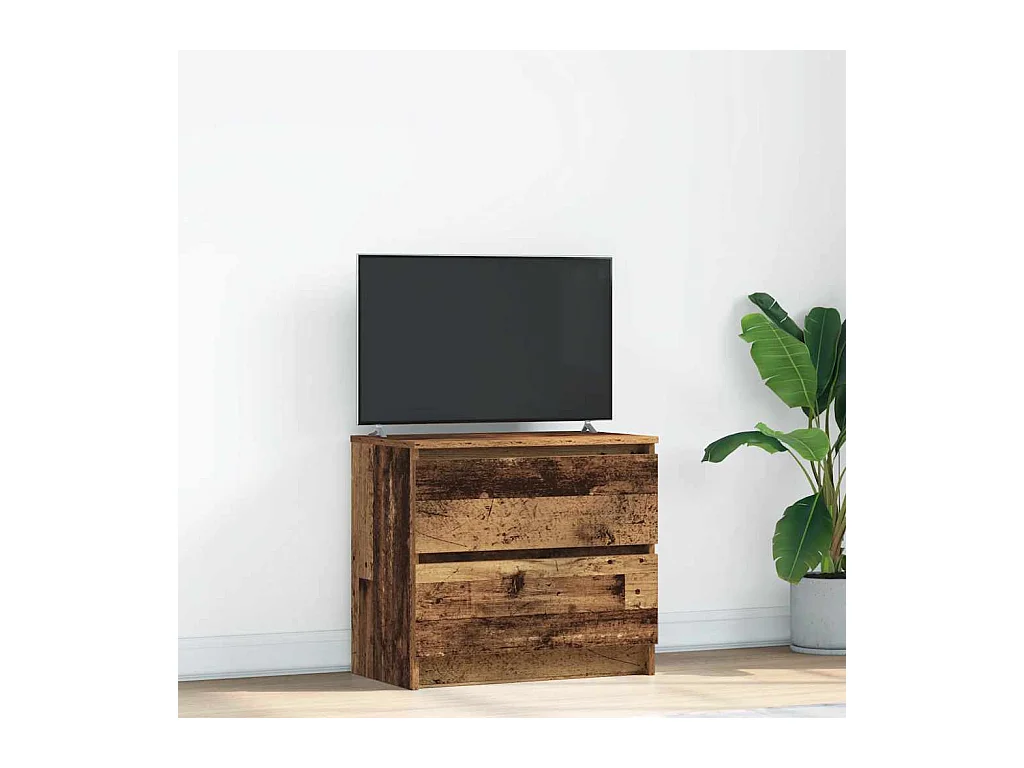 Meuble TV vieux bois 60x35x54 cm bois d'ingénierie