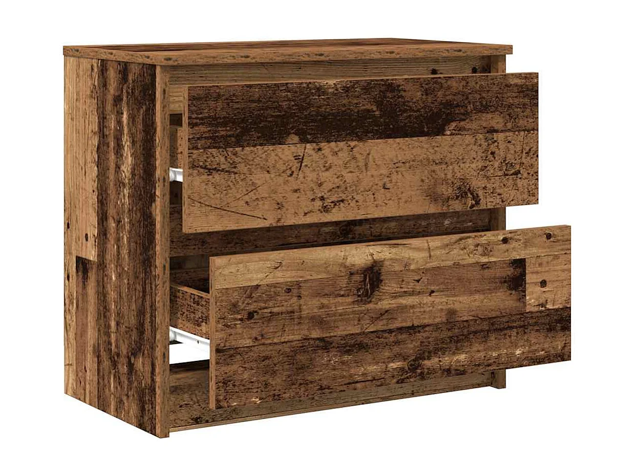 Meuble TV vieux bois 60x35x54 cm bois d'ingénierie