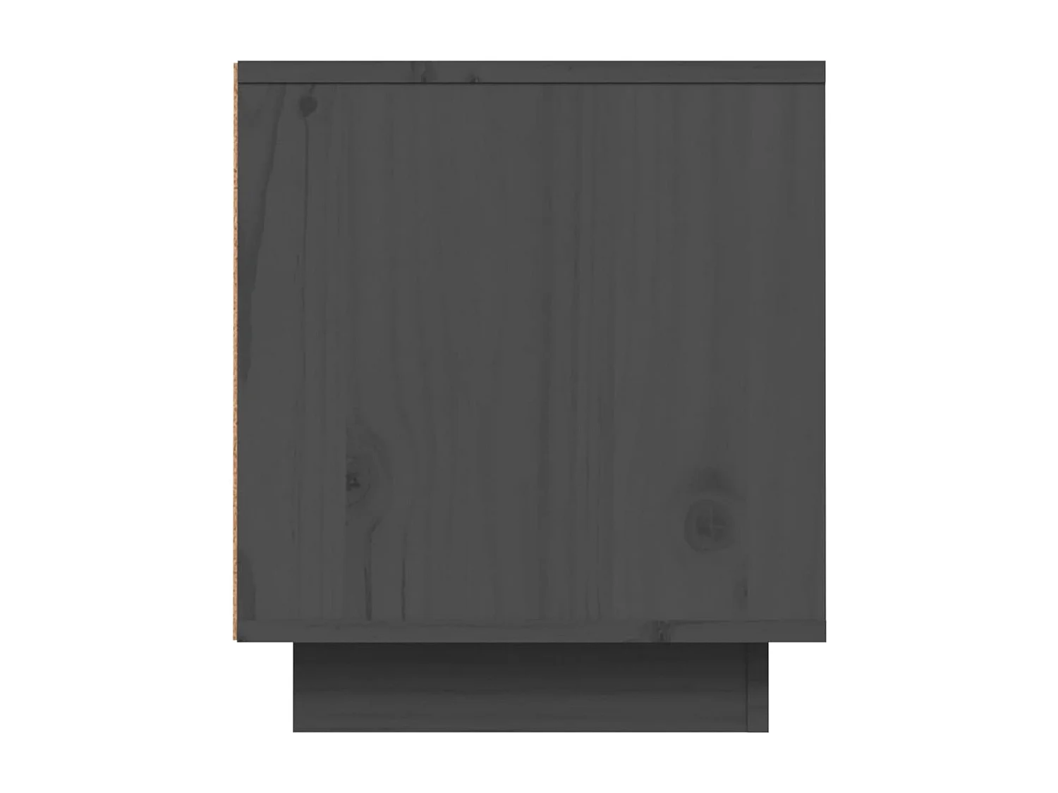 Meuble TV Gris 80x35x40,5 cm Bois de pin massif