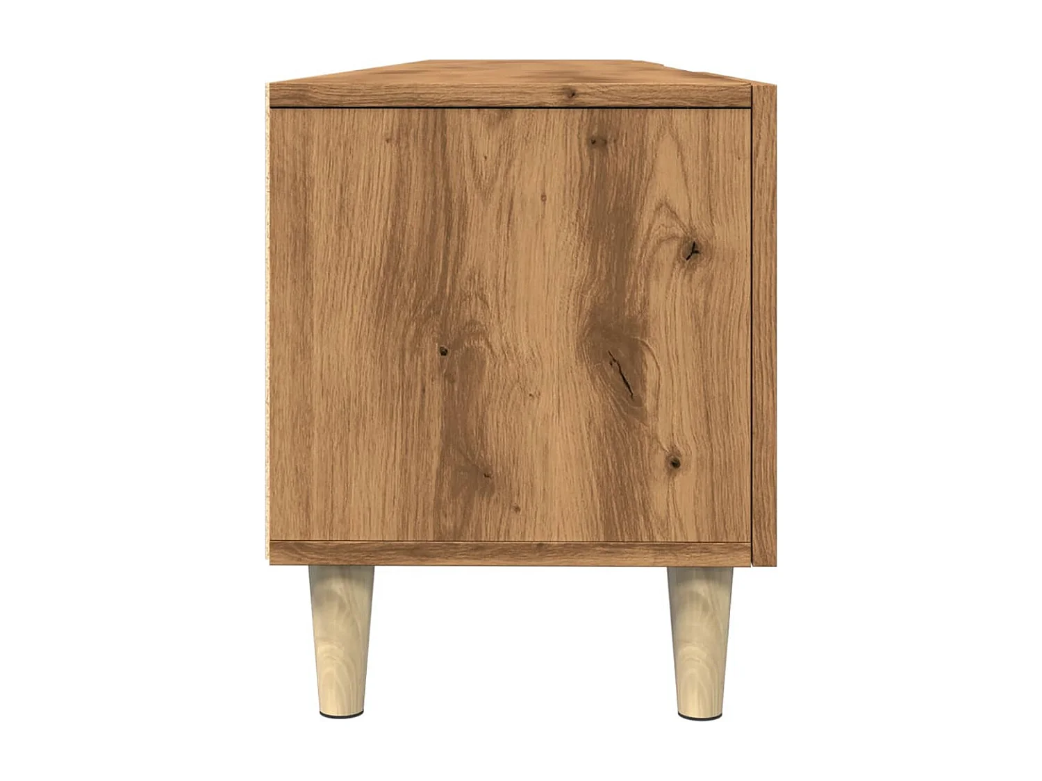 Mobile porta TV artigianale in rovere 180x31,5x40 cm in legno ingegnerizzato