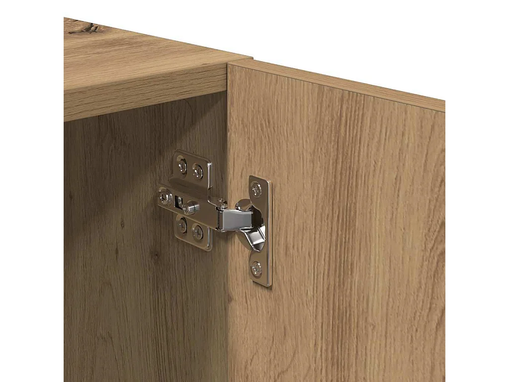 Mobile porta TV artigianale in rovere 180x31,5x40 cm in legno ingegnerizzato