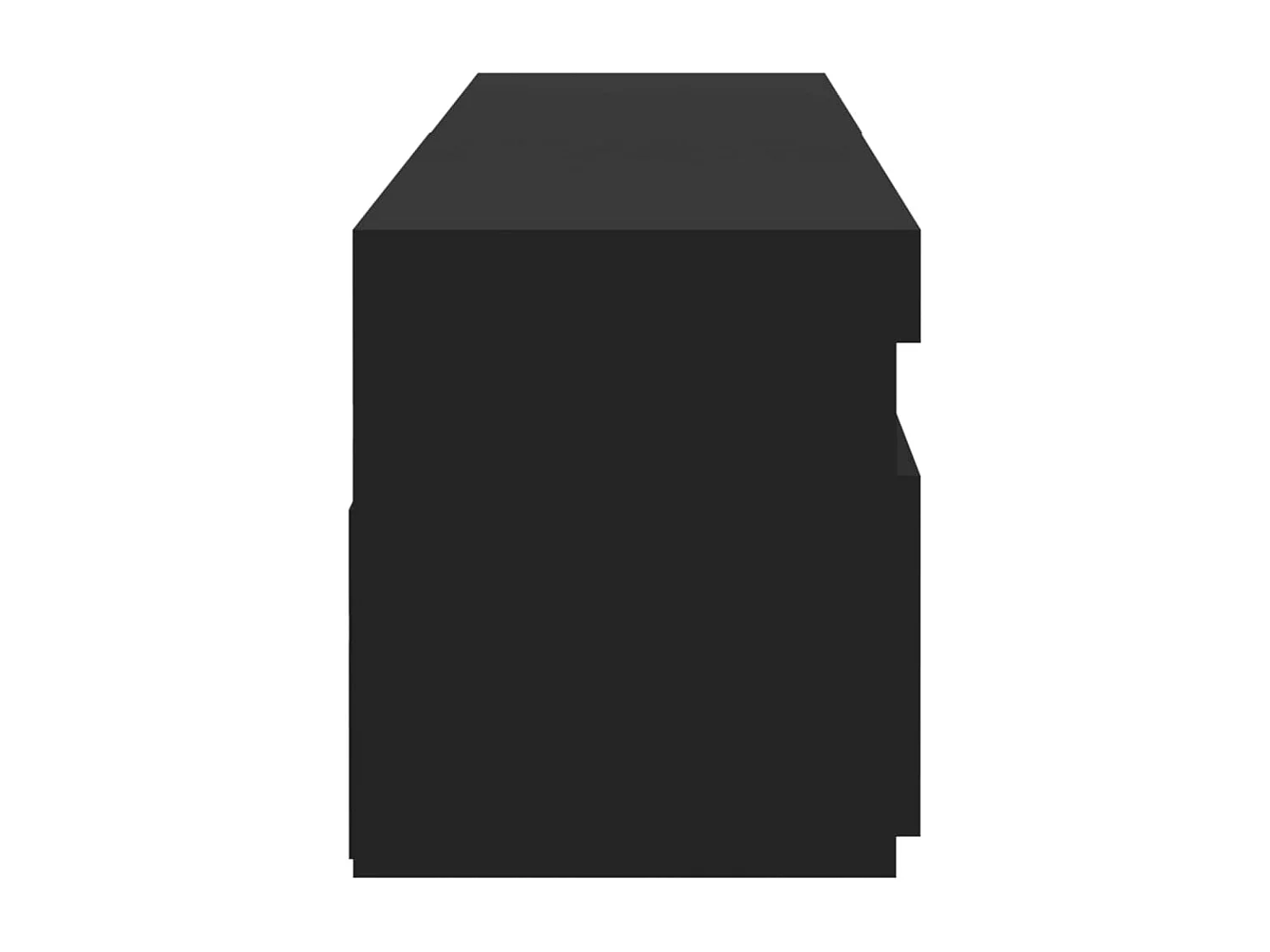 stuks tv-kast met ledverlichting zwart 75x35x40 cm