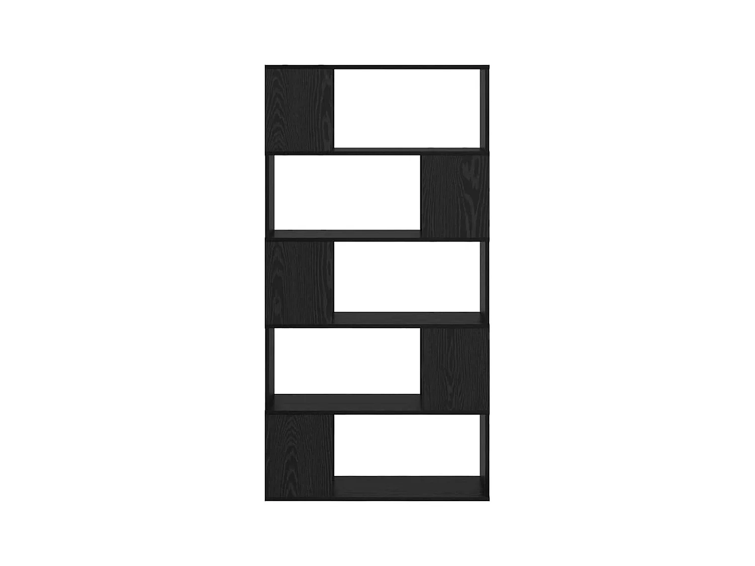 Centre de divertissement Noir 80 x 24 x 155 cm