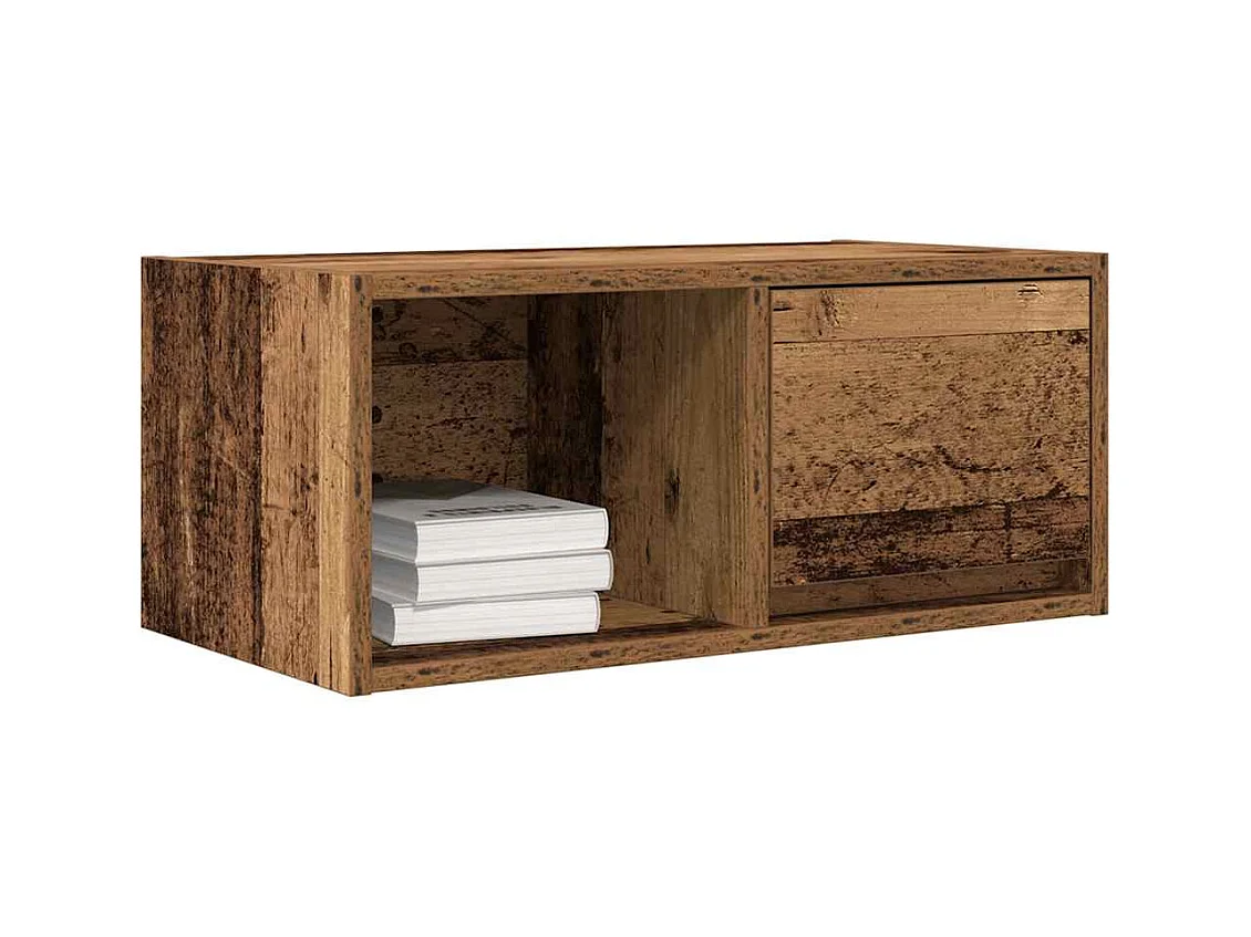 Meubles TV 2 pcs vieux bois 60x31x25,5 cm bois d'ingénierie