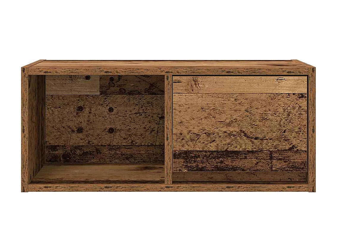 Mobile TV 2 pezzi in legno vecchio 60x31x25,5 cm in legno ingegnerizzato