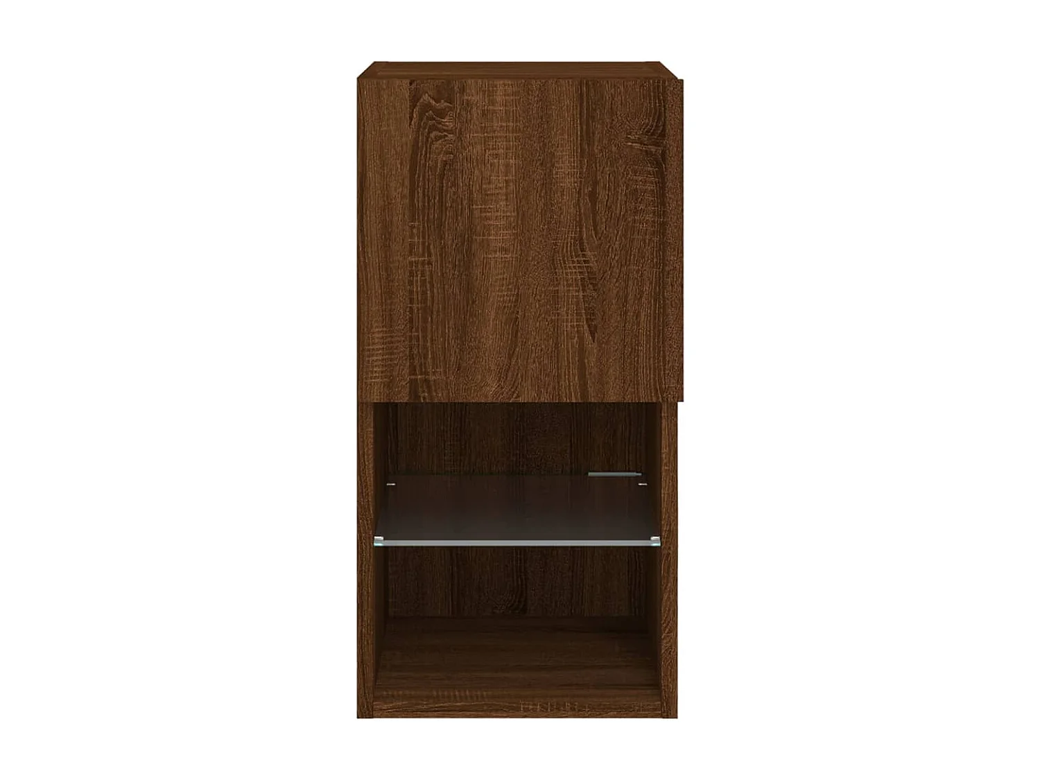 Meuble TV avec lumières LED chêne marron 30,5x30x60 cm