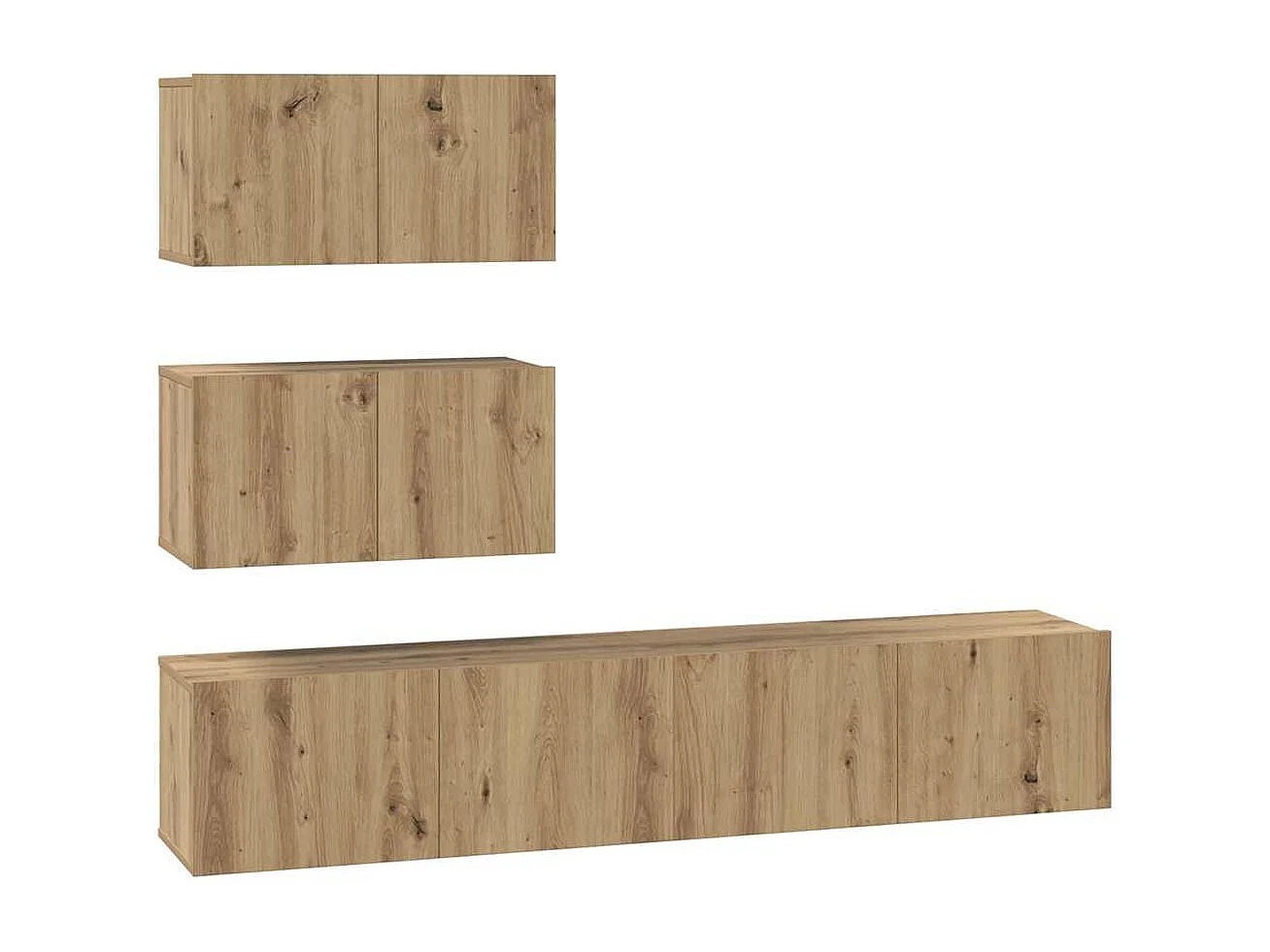 Ensemble meuble TV 4 pcs chêne artisanal 80 x 30 x 30 cm