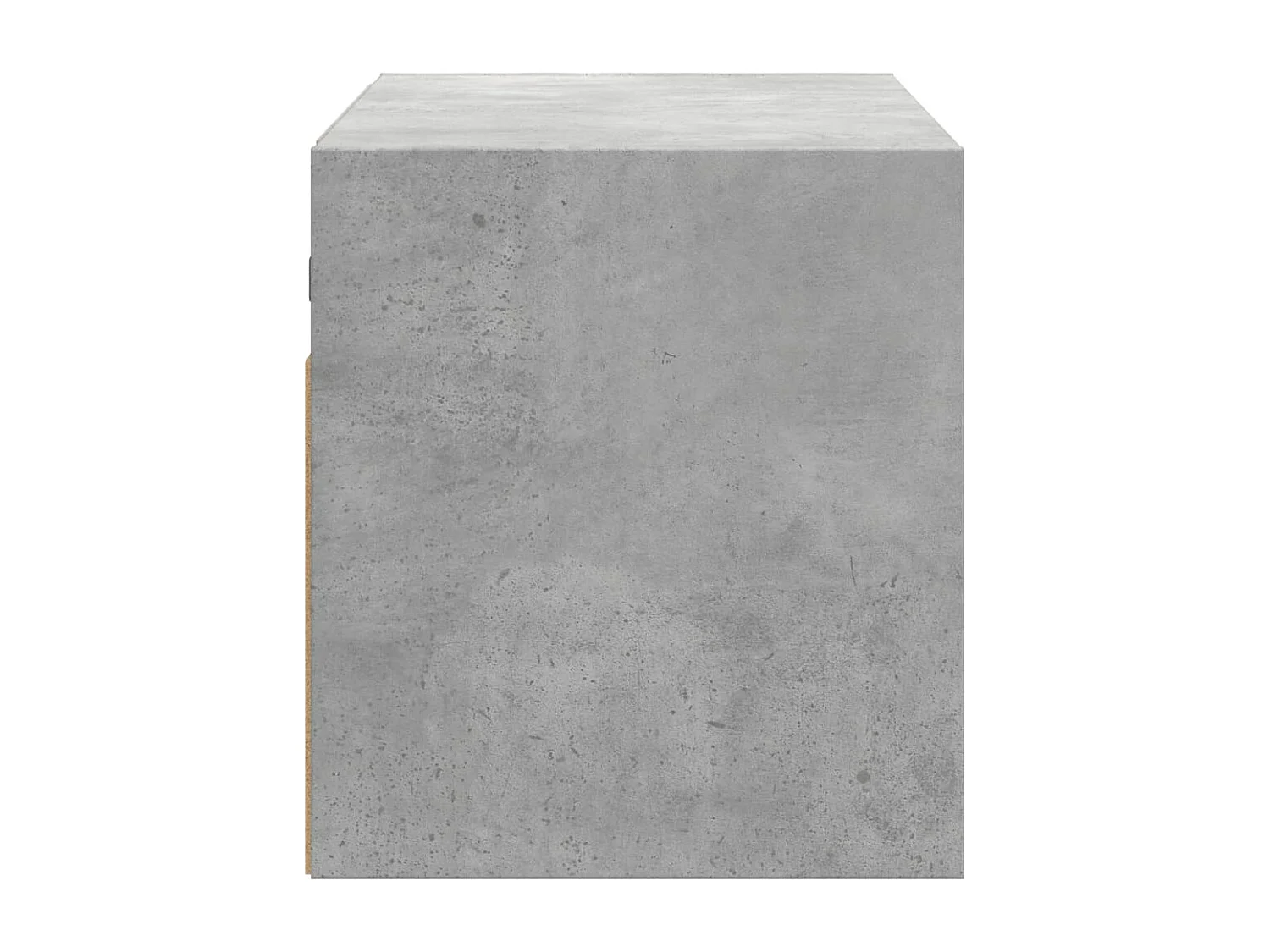 TV-wandmeubel met ledverlichting, betongrijs, 100x31x35 cm