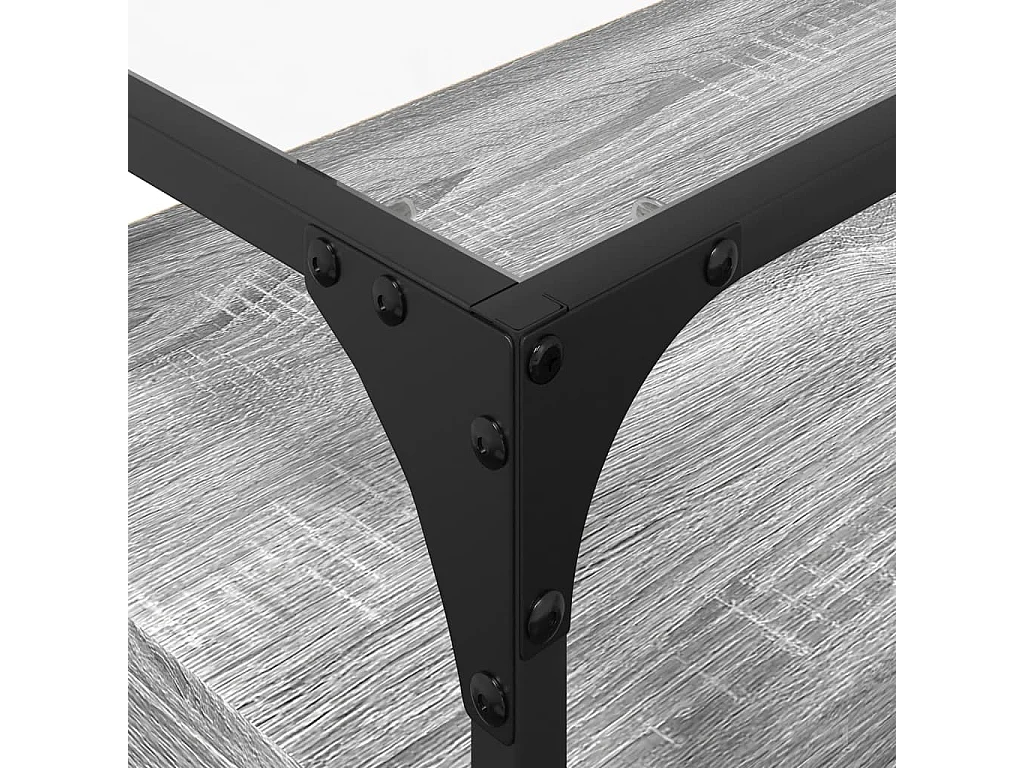 Sonoma Gray Engineered Wood glazen tv-standaard