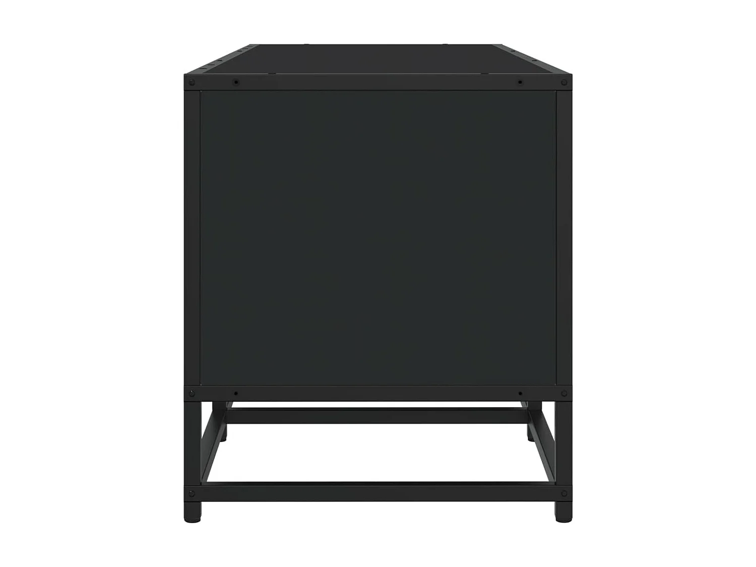 Meuble TV noir 180x35x41 cm bois d'ingénierie