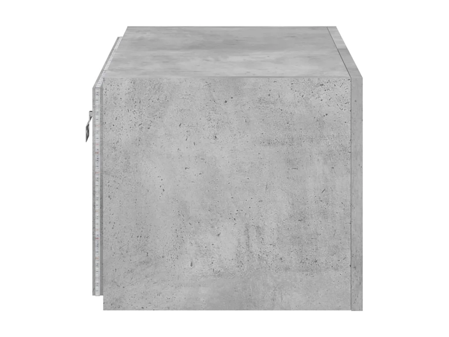 Mueble de TV de pared con luces LED, gris hormigón, 60x35x31 cm